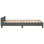 Bettgestell ohne Matratze Dunkelgrau 120x190 cm Samt
