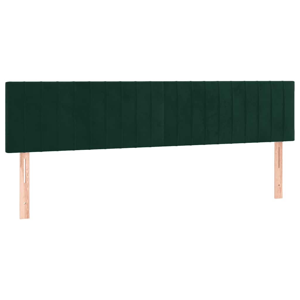 Bettgestell ohne Matratze Dunkelgrün 120x190 cm Samt