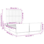 Bettgestell ohne Matratze Rosa 120x190 cm Samt
