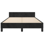 Bettgestell ohne Matratze Schwarz 120x190 cm Samt