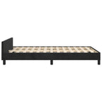 Bettgestell ohne Matratze Schwarz 120x190 cm Samt