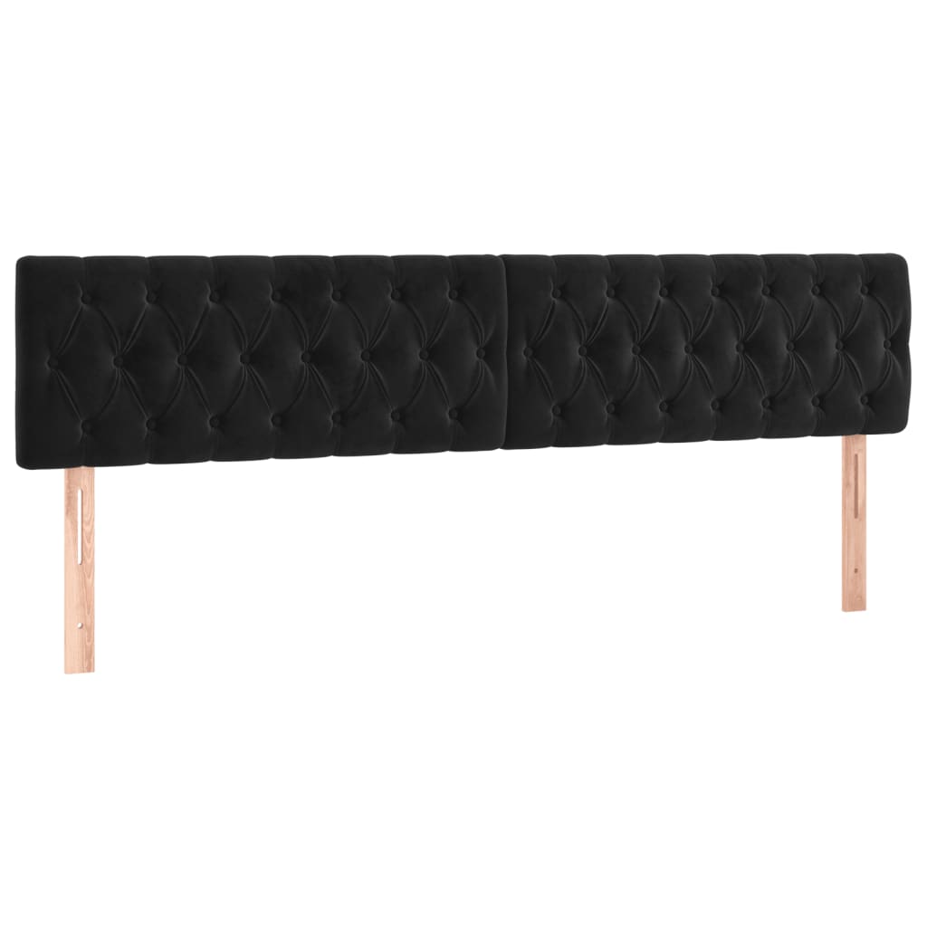 Bettgestell ohne Matratze Schwarz 120x190 cm Samt