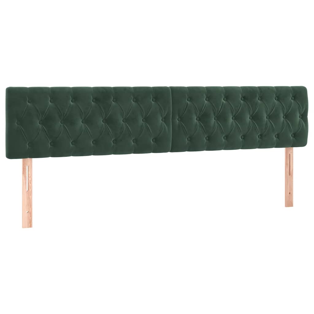 Bettgestell ohne Matratze Dunkelgrün 120x190 cm Samt