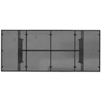 Garten Essgruppe mit Kissen 9 pcs Schwarz Poly-Rattan