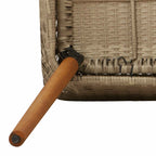 Garten Essgruppe mit Kissen 7 pcs Beige Poly-Rattan