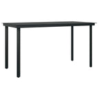 Garten Essgruppe mit Kissen 5 pcs Schwarz Poly-Rattan