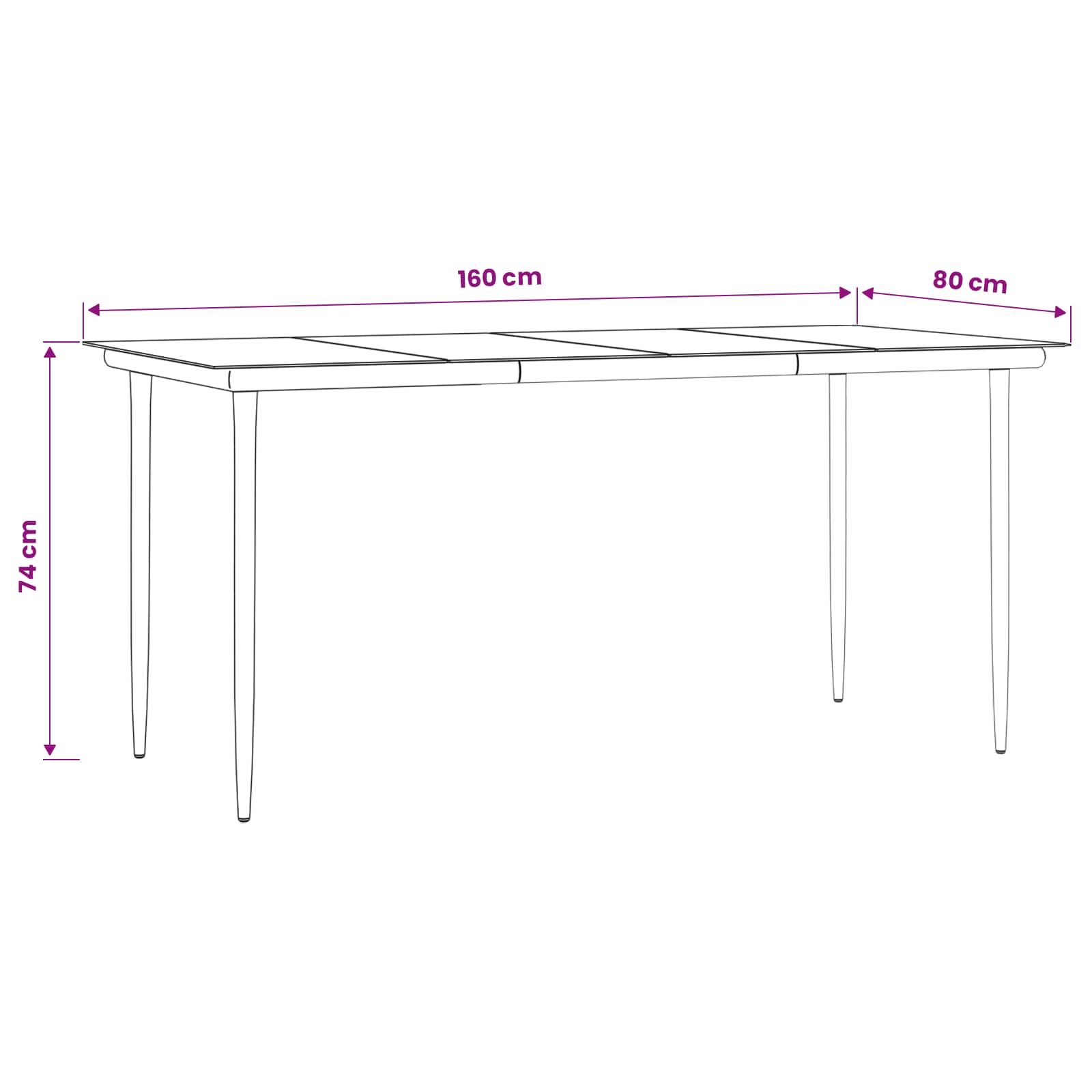 Garten Essgruppe mit Kissen 7 pcs Hellgrau Poly-Rattan