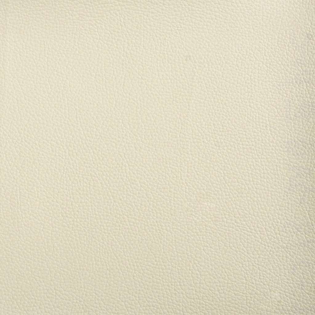 Chaiselongue mit Kissen Creme Kunstleder
