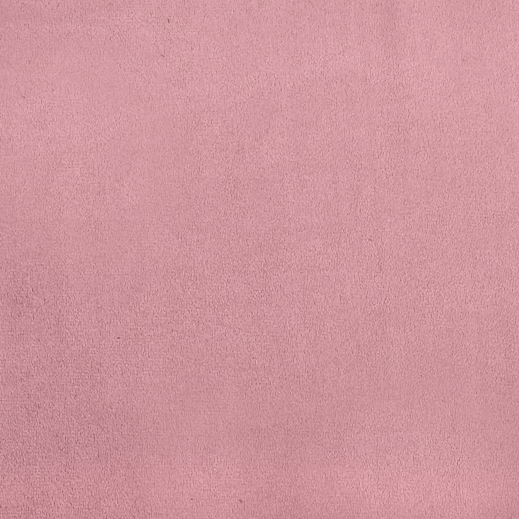 Chaiselongue mit Kissen Rosa Samt