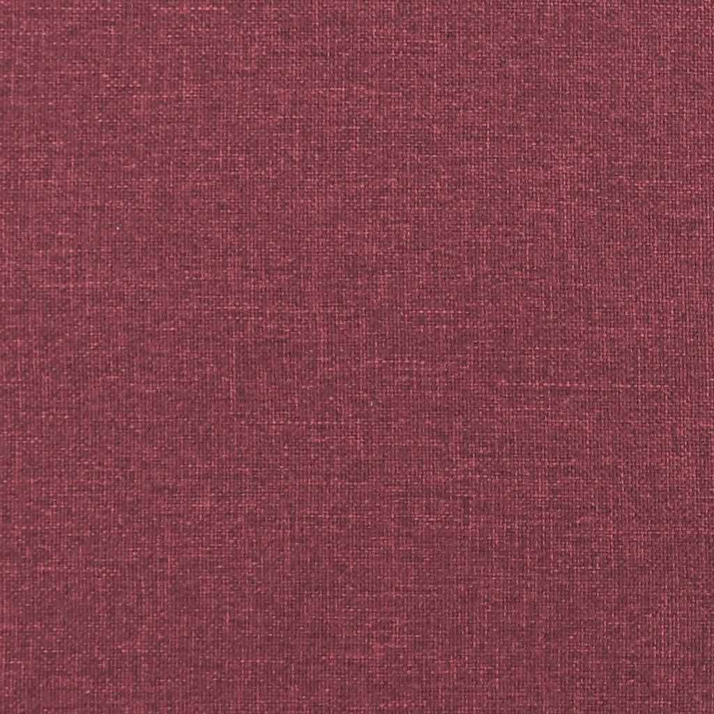 Chaiselongue mit Kissen Weinrot Stoff