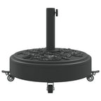 Sonnenschirmständer mit Rollen für Ø38/48 mm Mast 27 kg Rund