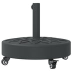 Sonnenschirmständer mit Rollen für Ø38/48 mm Mast 27 kg Rund