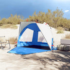 Strandzelt 2 Personen Azurblau Quick Release Wasserdicht