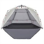 Strandzelt 3 Personen Grau Quick Release Wasserdicht