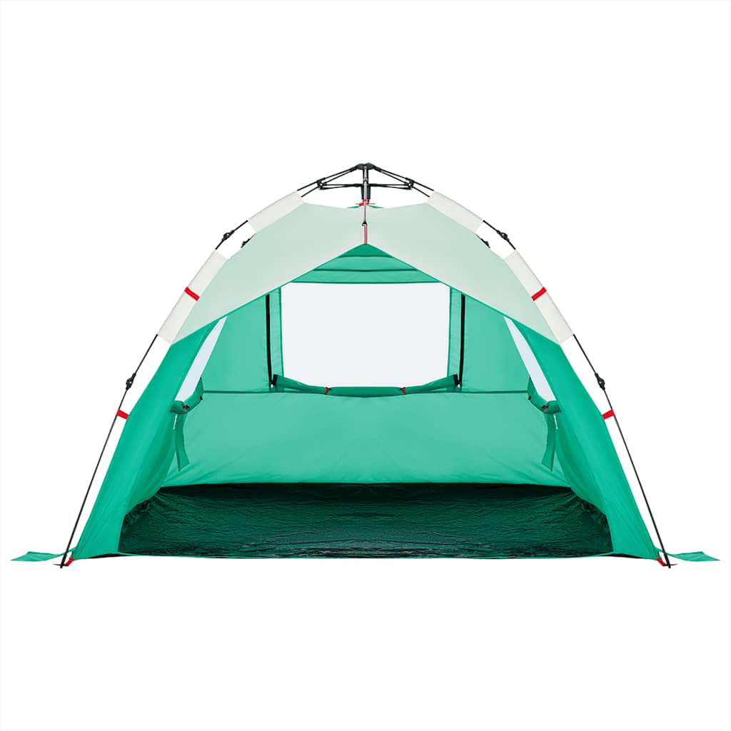 Strandzelt 3 Personen Seegrün Quick Release Wasserdicht