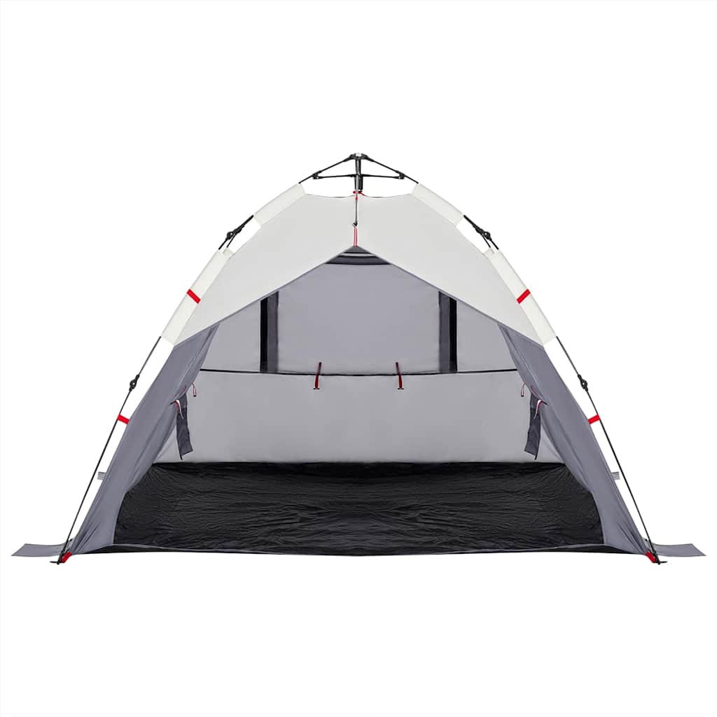 Strandzelt 3 Personen Grau Quick Release Wasserdicht