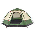 Campingzelt 4 Personen Grün Quick Release