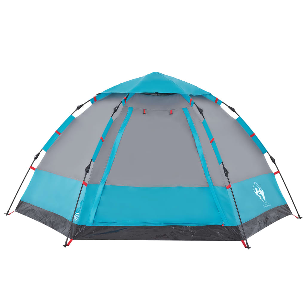 Campingzelt 4 Personen Blau Quick Release