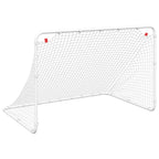 Fußballtor Weiß 122 x 81 x 81 cm Stahl