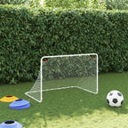 Fußballtor Weiß 122 x 81 x 81 cm Stahl