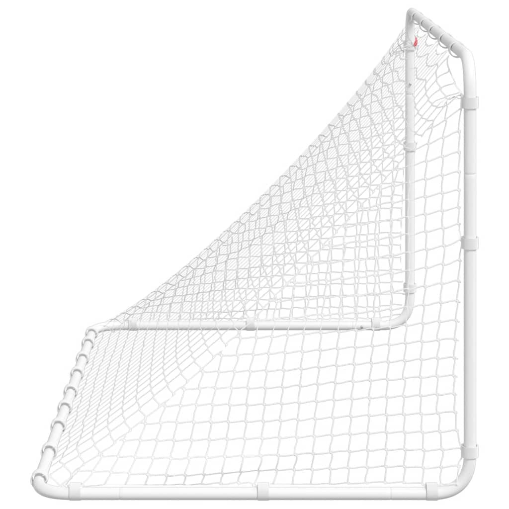Fußballtor Weiß 122 x 81 x 81 cm Stahl