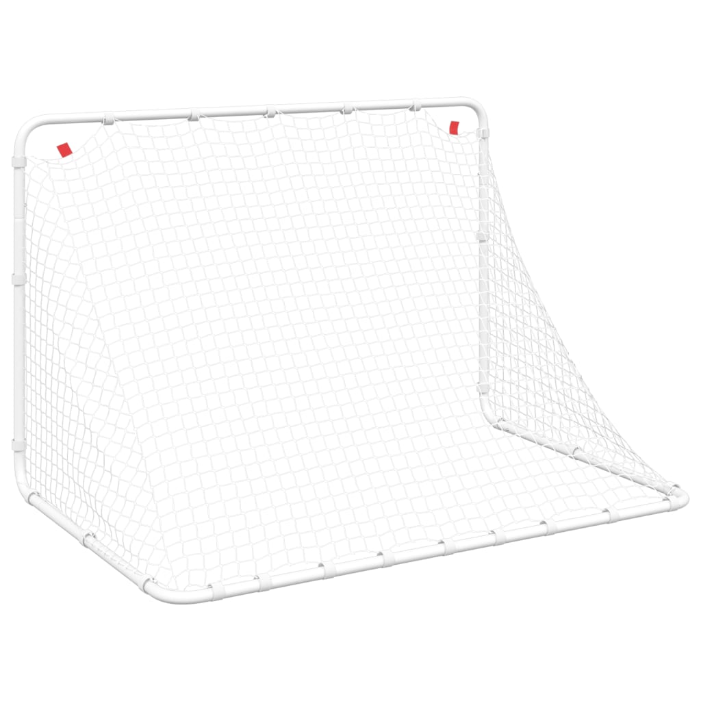 Fußballtor Weiß 122 x 81 x 81 cm Stahl