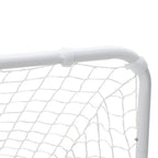 Fußballtor Weiß 122 x 81 x 81 cm Stahl