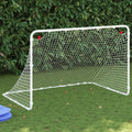 Fußballtor Weiß 122 x 81 x 81 cm Stahl