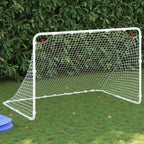 Fußballtor Weiß 122 x 81 x 81 cm Stahl