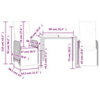 3-tlg. Garten-Bistro-Set mit Kissen Braun Poly Rattan