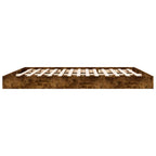 Bettgestell ohne Matratze Räuchereiche 180x200 cm Holzwerkstoff