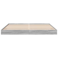 Bettgestell Grau Sonoma 180x200 cm Holzwerkstoff