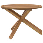 Gartentisch Ø109x74 cm Massivholz Teak