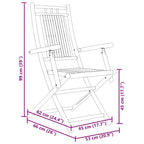 Gartenstühle 4 Stk. Klappbar 53x66x99 cm Bambus