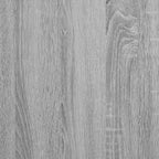 Bettgestell Grau Sonoma 160x200 cm Holzwerkstoff und Metall