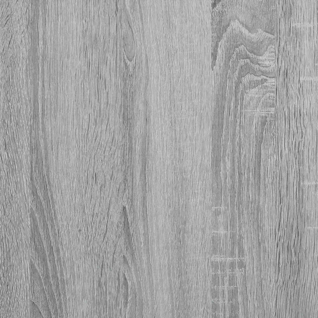 Bettgestell Grau Sonoma 160x200 cm Holzwerkstoff und Metall