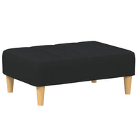 Fußhocker Schwarz 77x55x31 cm Stoff