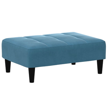 Fußhocker Blau 77x55x31 cm Samt