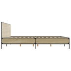Bettgestell Sonoma-Eiche 180x200 cm Holzwerkstoff und Metall
