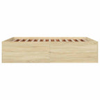 Bettgestell Sonoma-Eiche 150x200 cm Holzwerkstoff