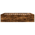 Bettgestell Räuchereiche 150x200 cm Holzwerkstoff