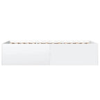 Bettgestell Weiß 100x200 cm Holzwerkstoff