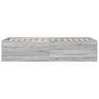 Bettgestell Grau Sonoma 100x200 cm Holzwerkstoff