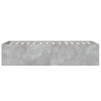 Bettgestell Betongrau 90x190 cm Holzwerkstoff