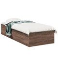 Bettgestell Braun Eichen-Optik 90x200 cm Holzwerkstoff