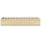 Bettgestell Sonoma-Eiche 90x190 cm Holzwerkstoff