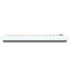 Bettgestell mit LED Weiß 90x200 cm Holzwerkstoff