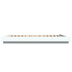 Bettgestell mit LED Weiß 140x190 cm Holzwerkstoff