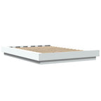 Bettgestell mit LED Weiß 140x190 cm Holzwerkstoff