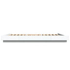 Bettgestell mit LED Weiß 120x190 cm Holzwerkstoff